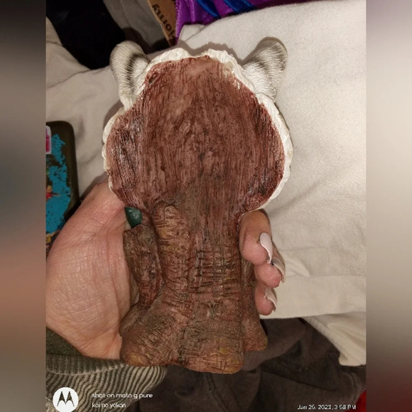 Blue Eyed Siberian Bengal White Tiger Bust Desktop Plaque Figurine - Picture 2 of 6